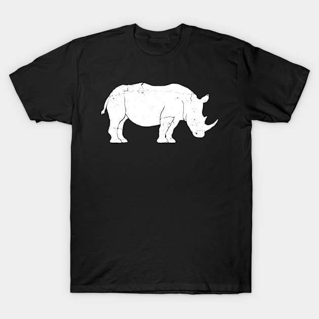 Rhinoceros Art Sketch Silhouette Graphic Wild Animal Lover, Gift For Men, Women & Kids T-Shirt by Art Like Wow Designs